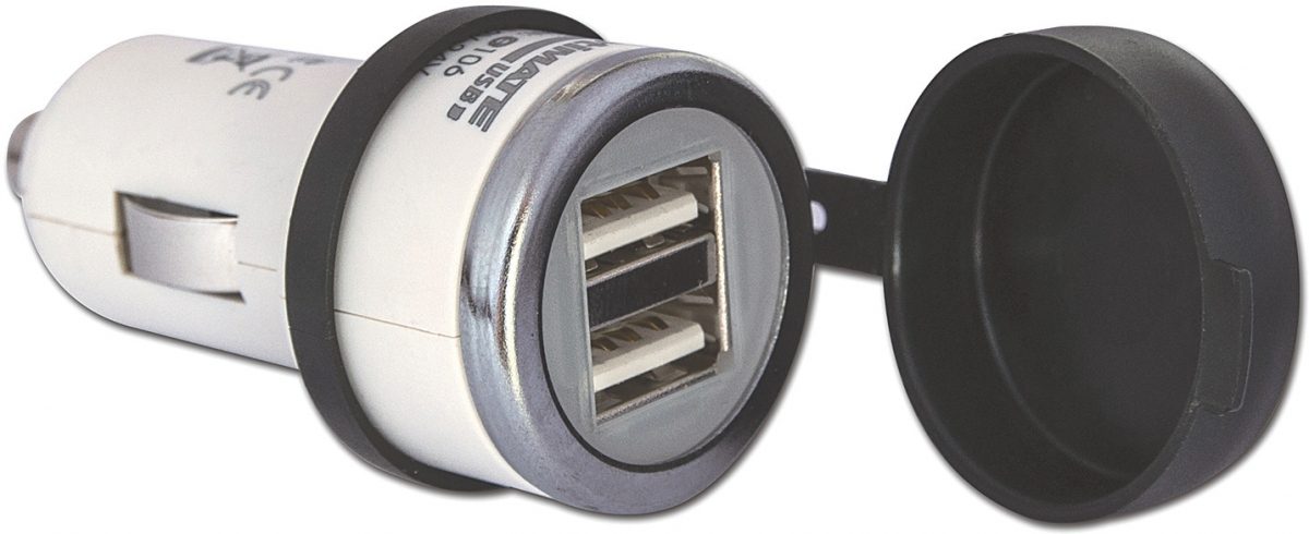 PWR ACC O106, DOUBLE USB CHARGER 3300MA