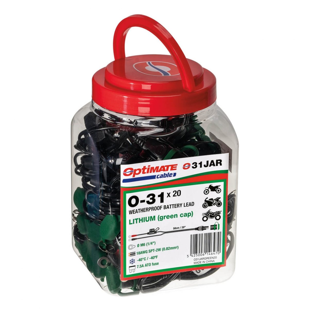 O31 LITHIUM GREEN CAP WEATHERPROOF X 20 JAR