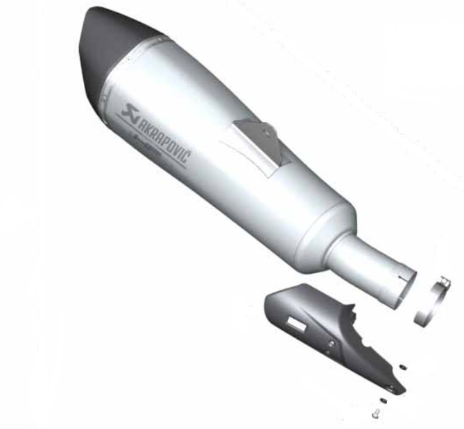 BMW R 1250 RT Akrapovic sport uitlaat foto 2