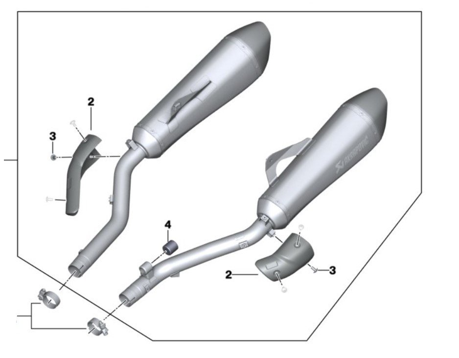 BMW Set sportuitlaatdempers Akrapovic HP foto 2