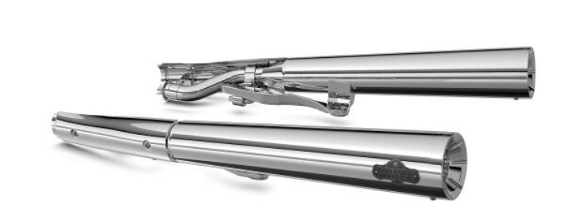 BMW R 18 Einddempers Taps Toelopend V&H Zwart of Chroom