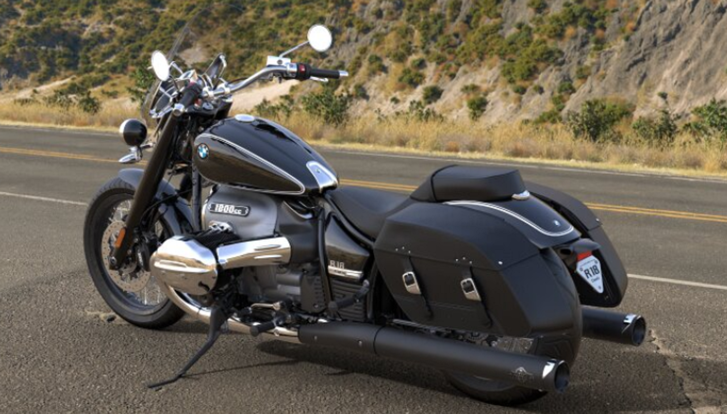 BMW R 18 Classic Einddempers Rond V&H Zwart of Chroom foto 4