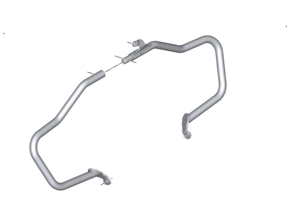 BMW R18 Motorbeschermbeugel zwart links en rechts