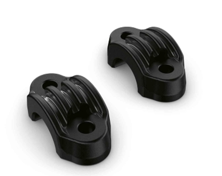 BMW R 18 Stuur Klemblok laag 2-Tone zwart of Machined en Chroom foto 3