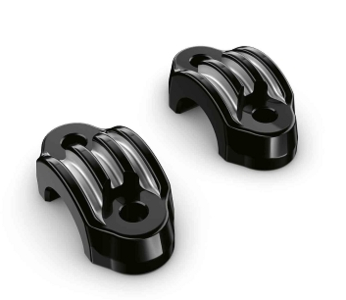 BMW R 18 Stuur Klemblok laag 2-Tone zwart of Machined en Chroom foto 4