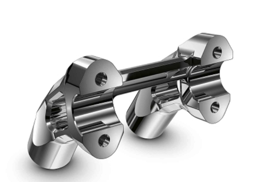 BMW R 18 Stuurverhoging 2-Tone-Zwart / Machined / Chroom foto 7