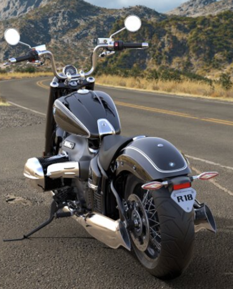 BMW R 18 Apehanger Stuur Verchroomd of Zwart, 6,5" foto 2