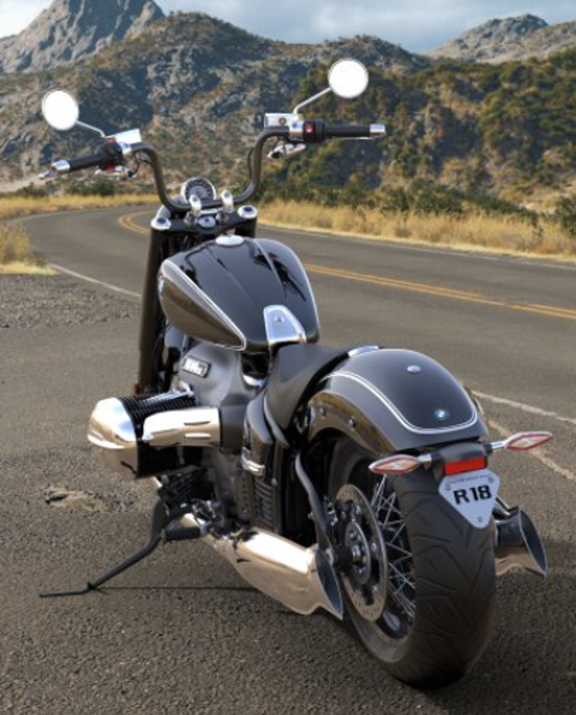BMW R 18 Apehanger Stuur Verchroomd of Zwart, 6,5" foto 4