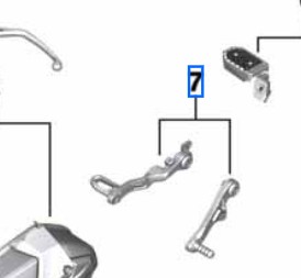 BMW R 1250 GS/A HP Set Rem en Schakel Pedaal foto 3