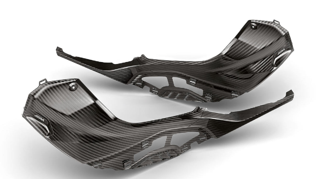BMW S 1000 RR 2019 M carbon tankafdekking links/rechts