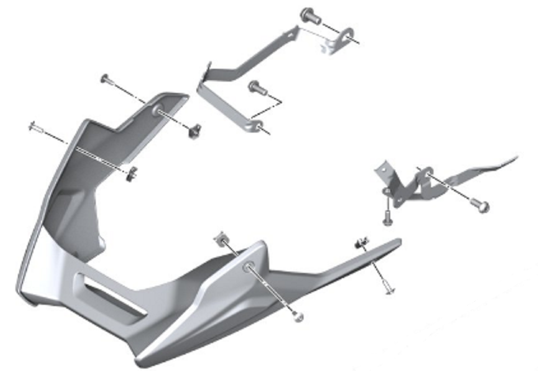 BMW F 900 R /XR Set motorspoiler foto 5