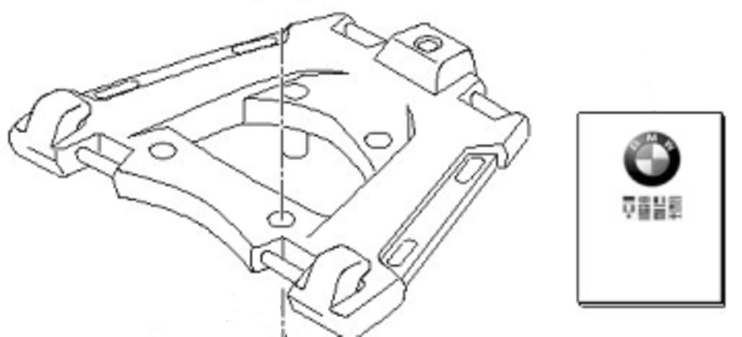 BMW Adapterplaat topkoffer.