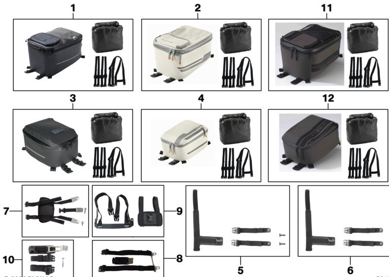 BMW R 1300 GS Bevestiging tanktas