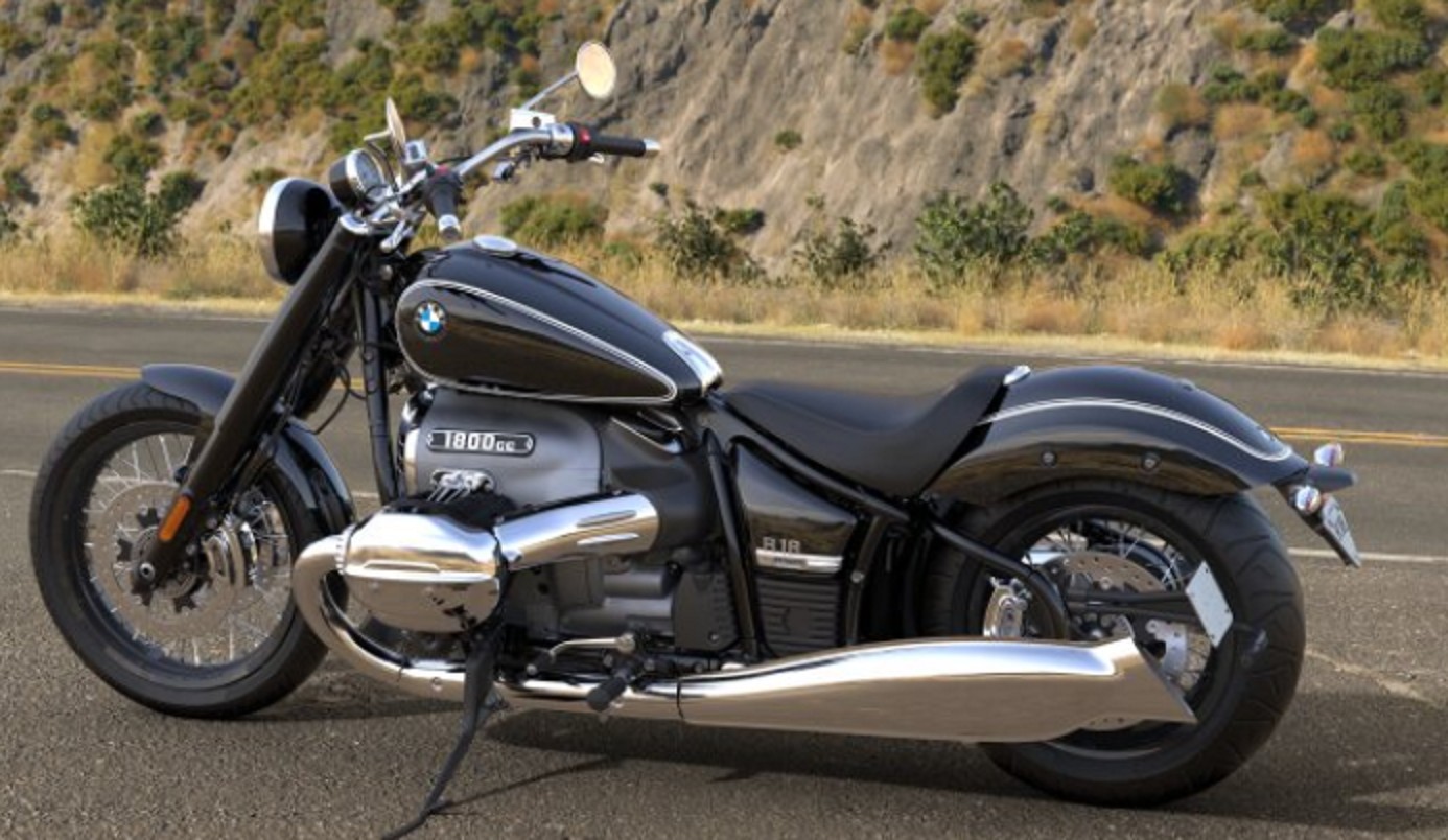 BMW R 18 Kentekenplaat Zijkant Zwart foto 2