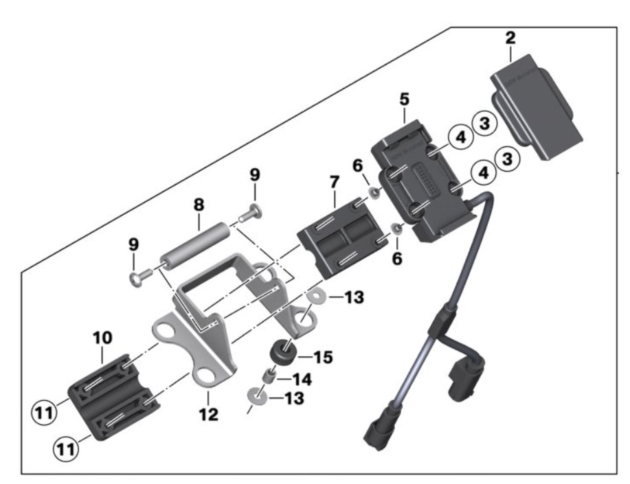 BMW S 1000 R/M Set houder Navigator