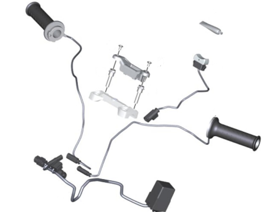 BMW G 310 GS /R Set handvatverwarming