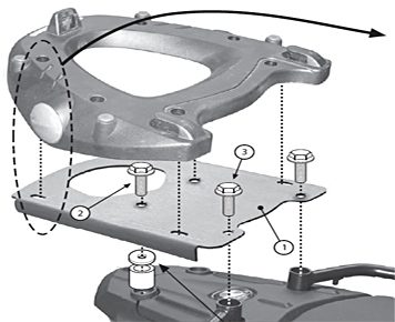 SR5107-SP. MONOKEY RACK BMW F650GS-F800GS