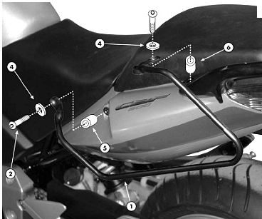 T218-LUGG HOLDER CBF500/600 '04-'09