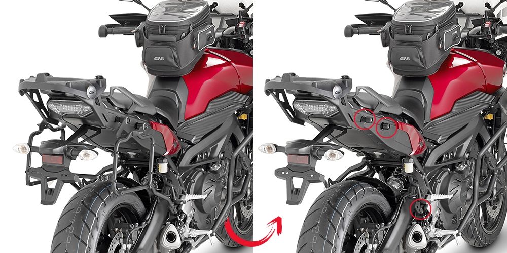 QUICK RELEASE SIDECASE CARRIER MT-09 '15