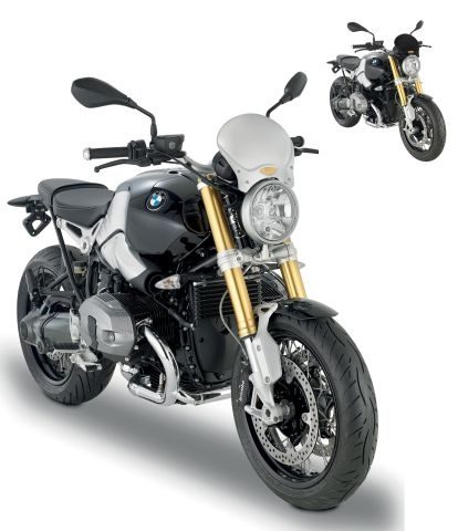 100ALB-ALU CAFE RACER SCREEN BLACK ANODIZED