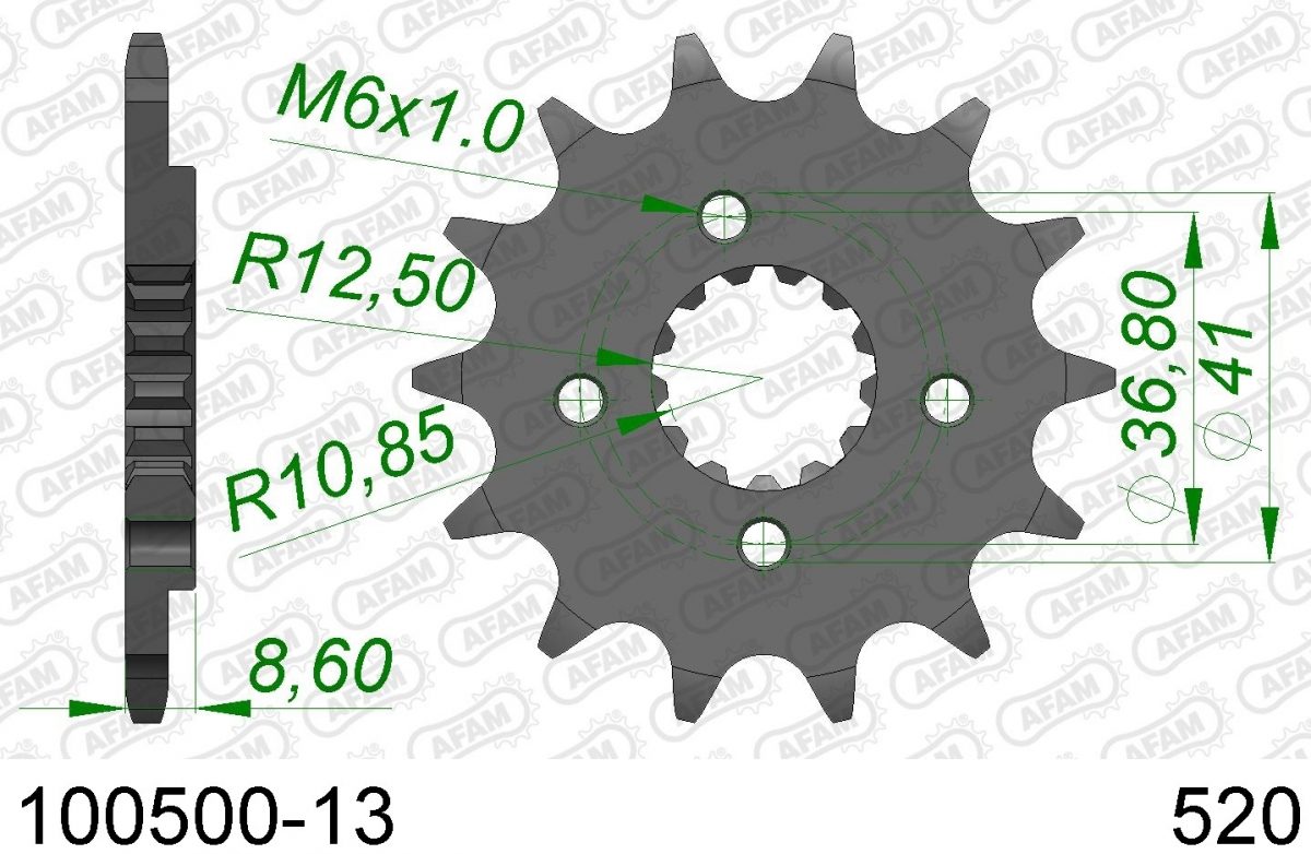 FRONT 13T, 520