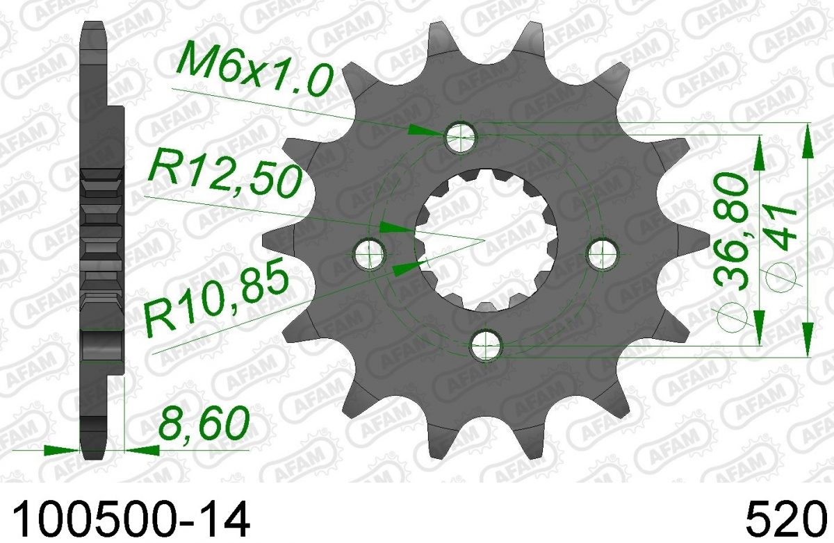 FRONT 14T, 520