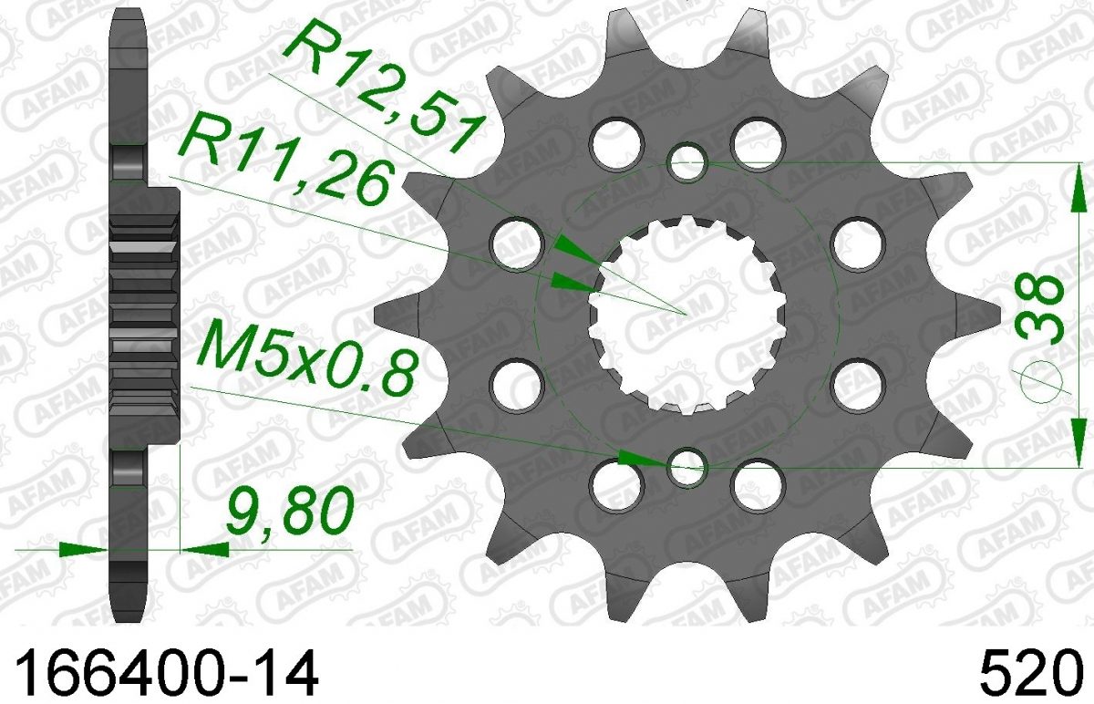 FRONT 14T, 520