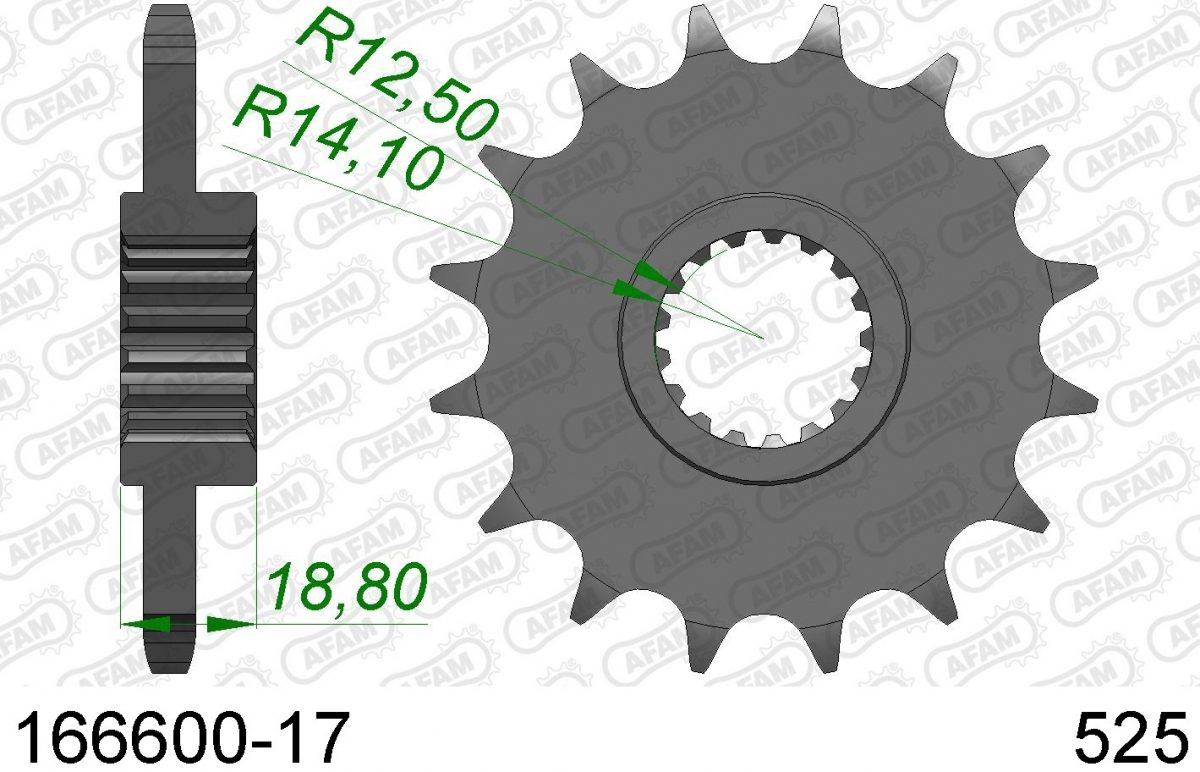 FRONT 17T, 525