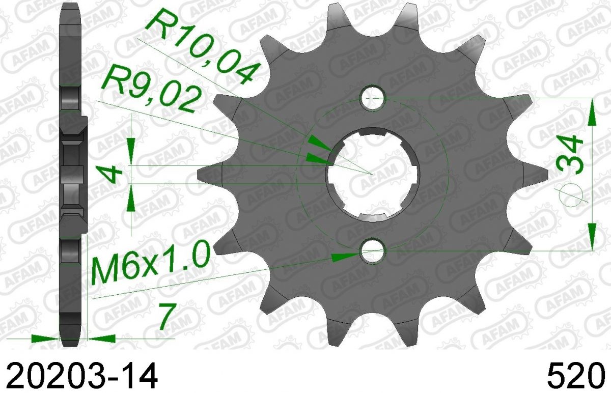 FRONT 14T, 520