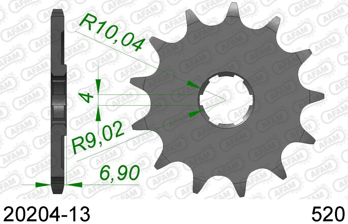 FRONT 13T, 520