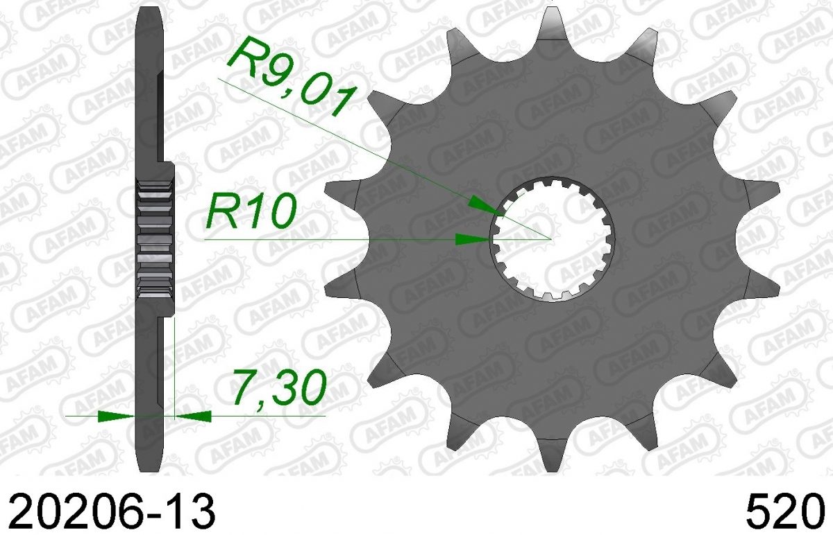 FRONT 13T, 520