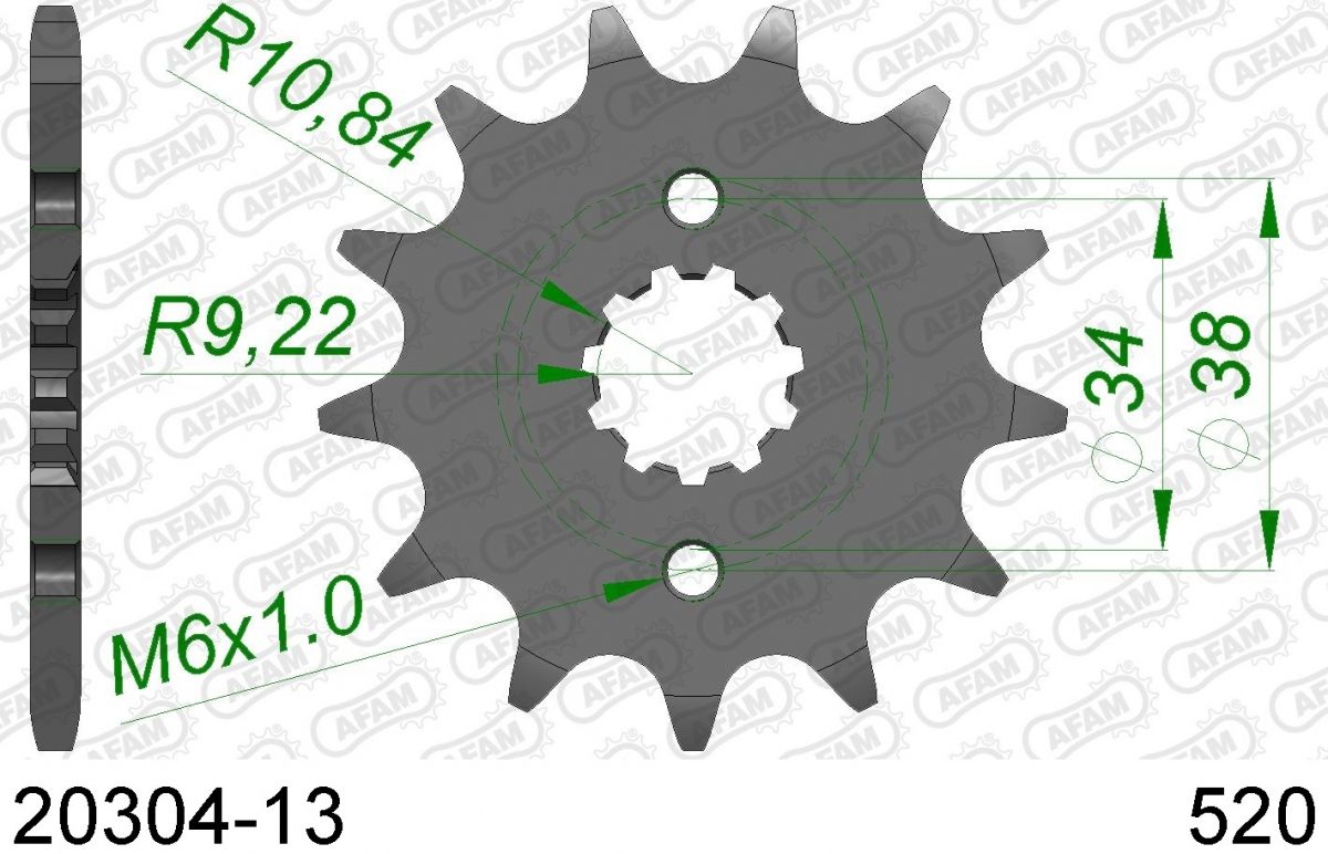 FRONT 13T, 520