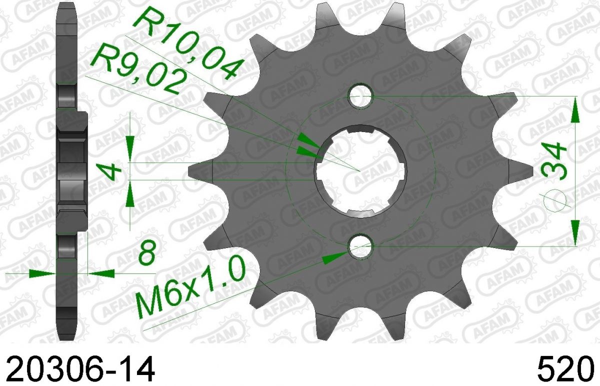 FRONT 14T, 520
