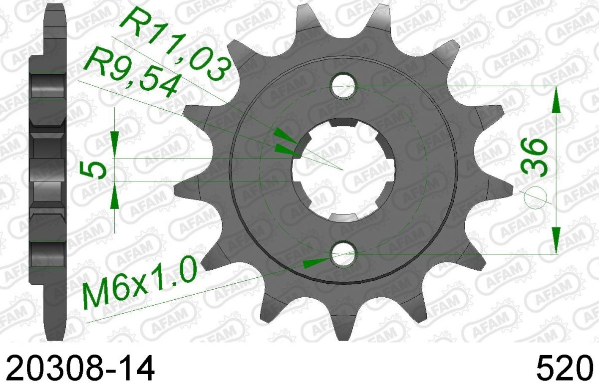 FRONT 14T, 520