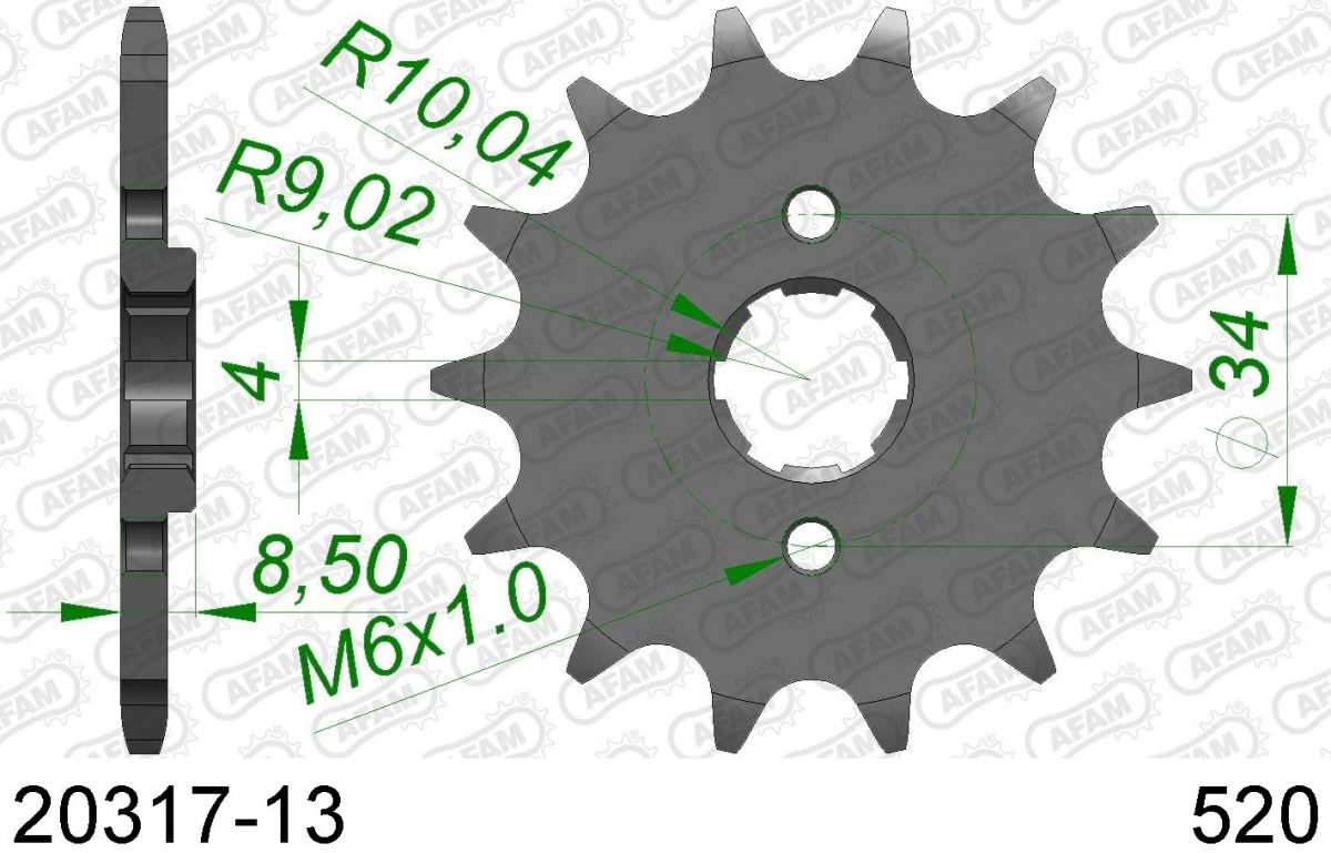FRONT 13T, 520