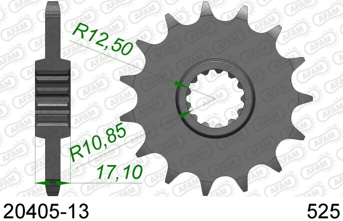 FRONT 13T, 525