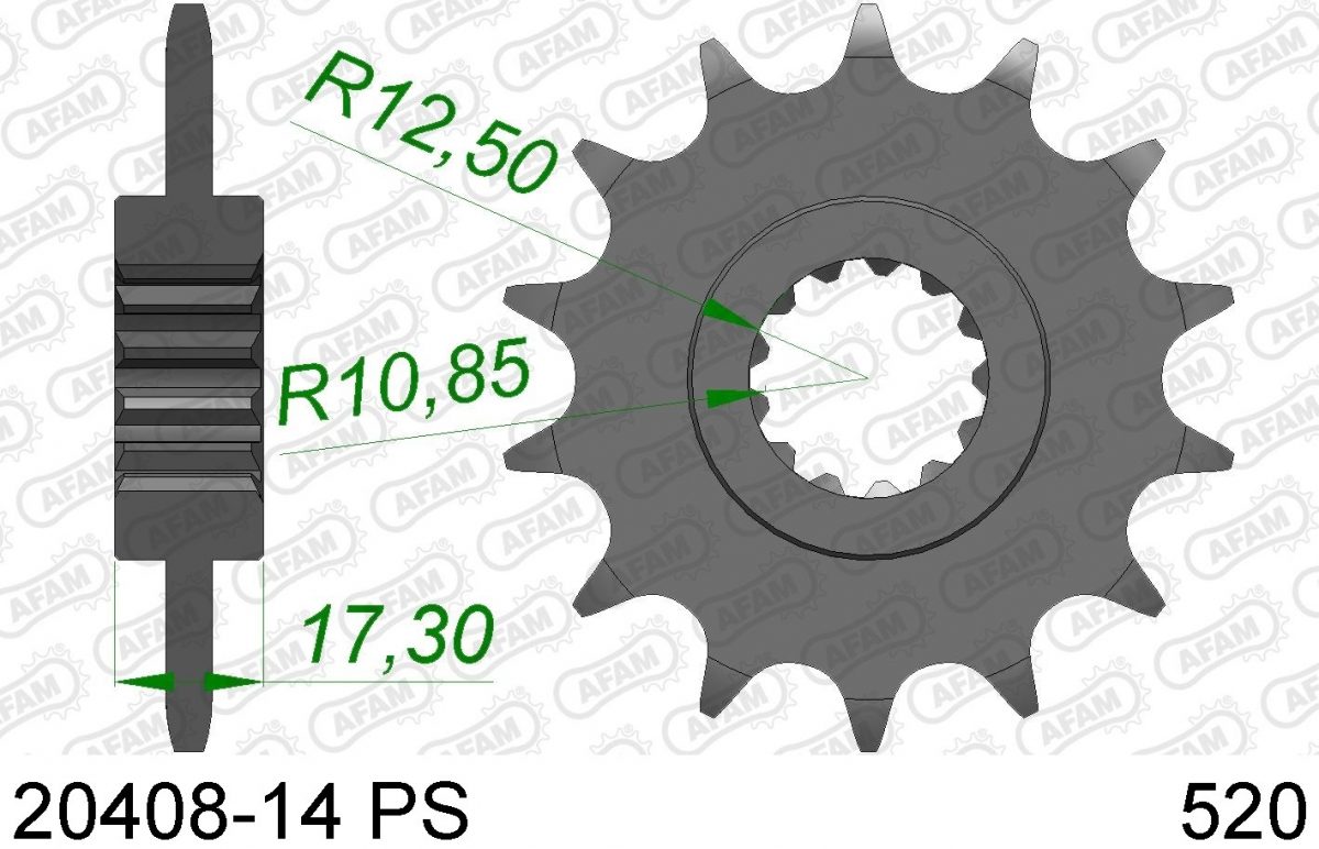 FRONT 14T PS, 520