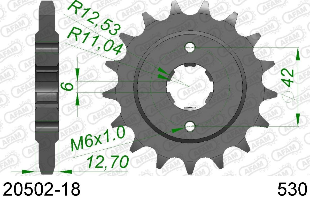 FRONT 18T, 530
