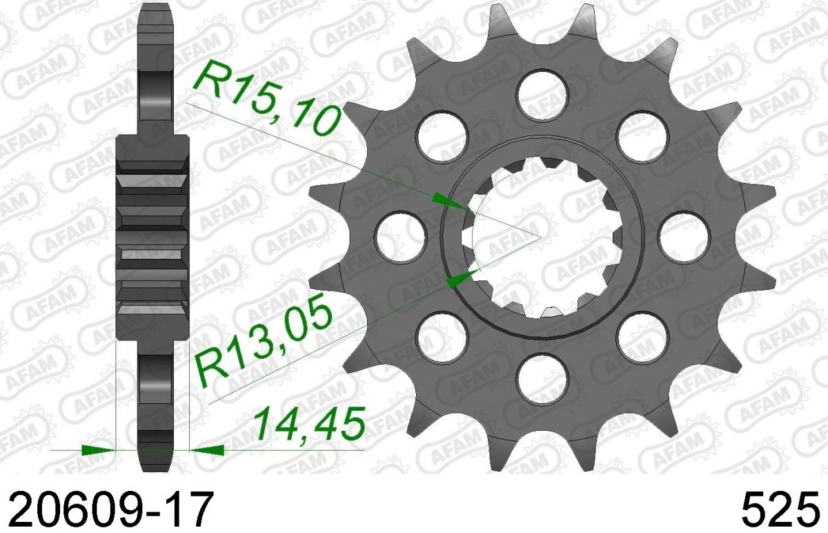 FRONT 17T, 525