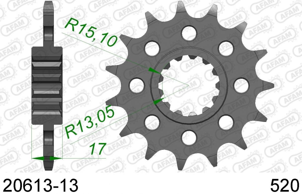 FRONT 13T, 520