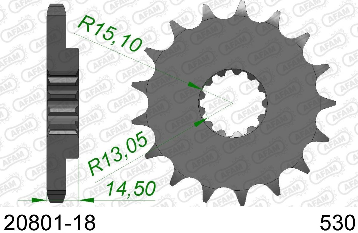 FRONT 18T, 530