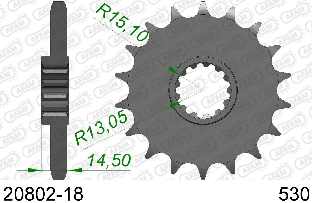 FRONT 18T, 530