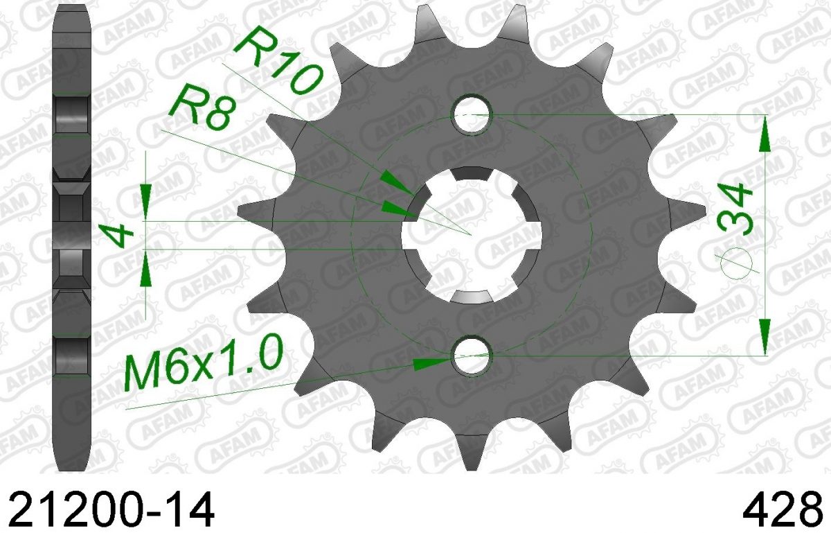 FRONT 14T, 428