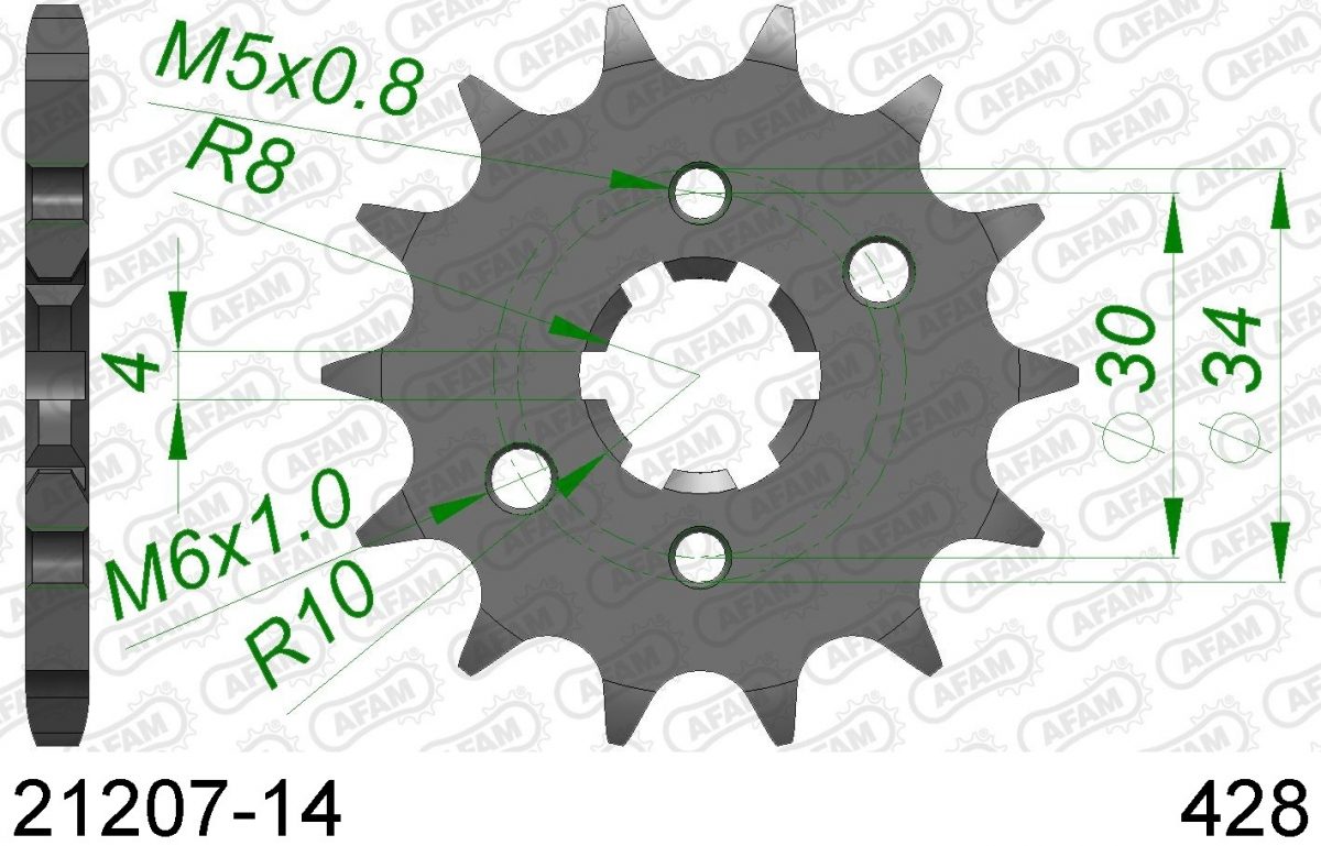 FRONT 14T, 428