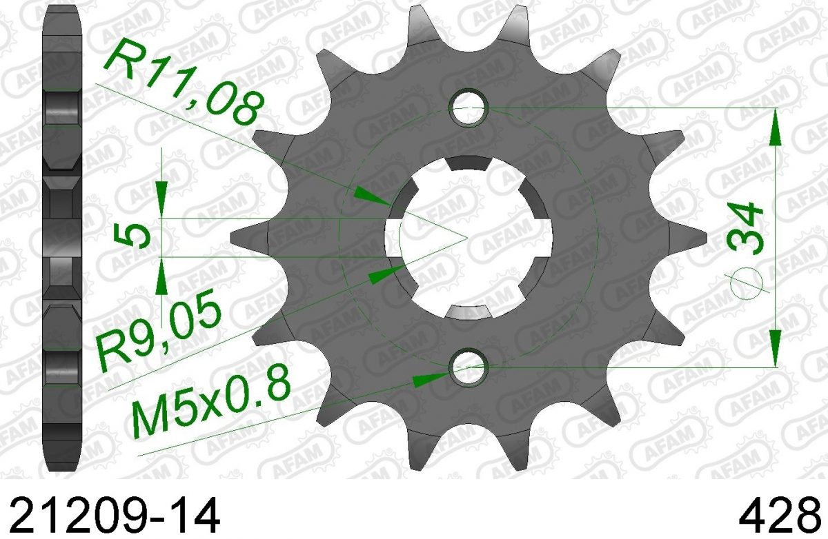 FRONT 14T, 428