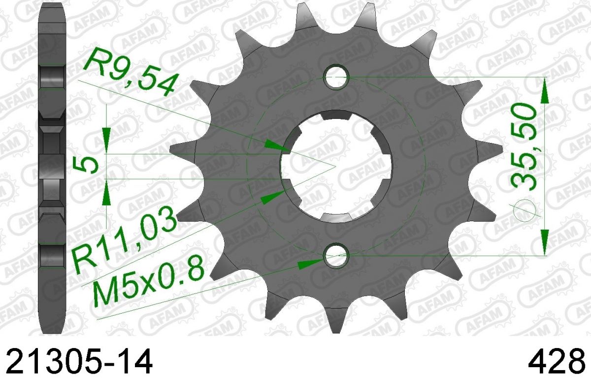 FRONT 14T, 428