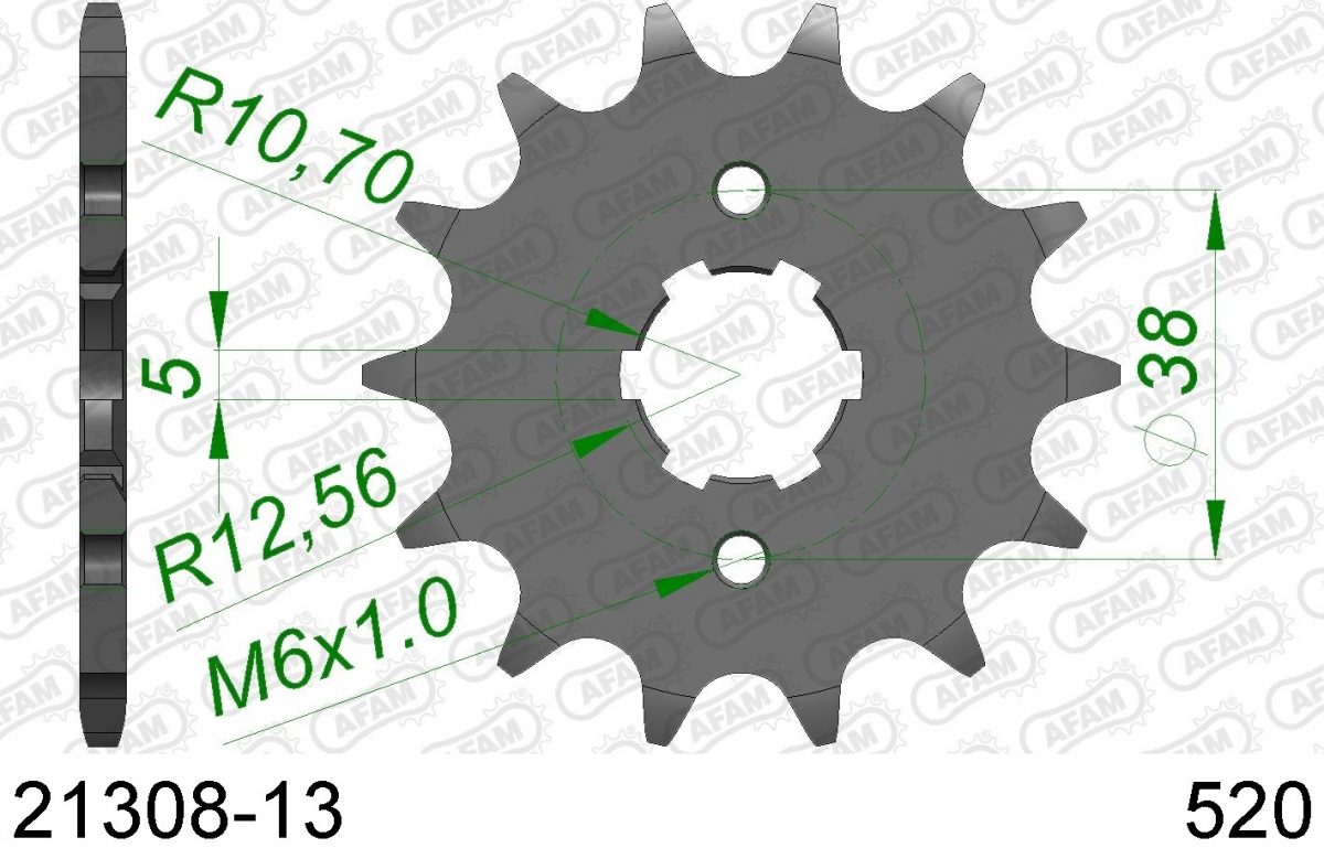 FRONT 13T, 520