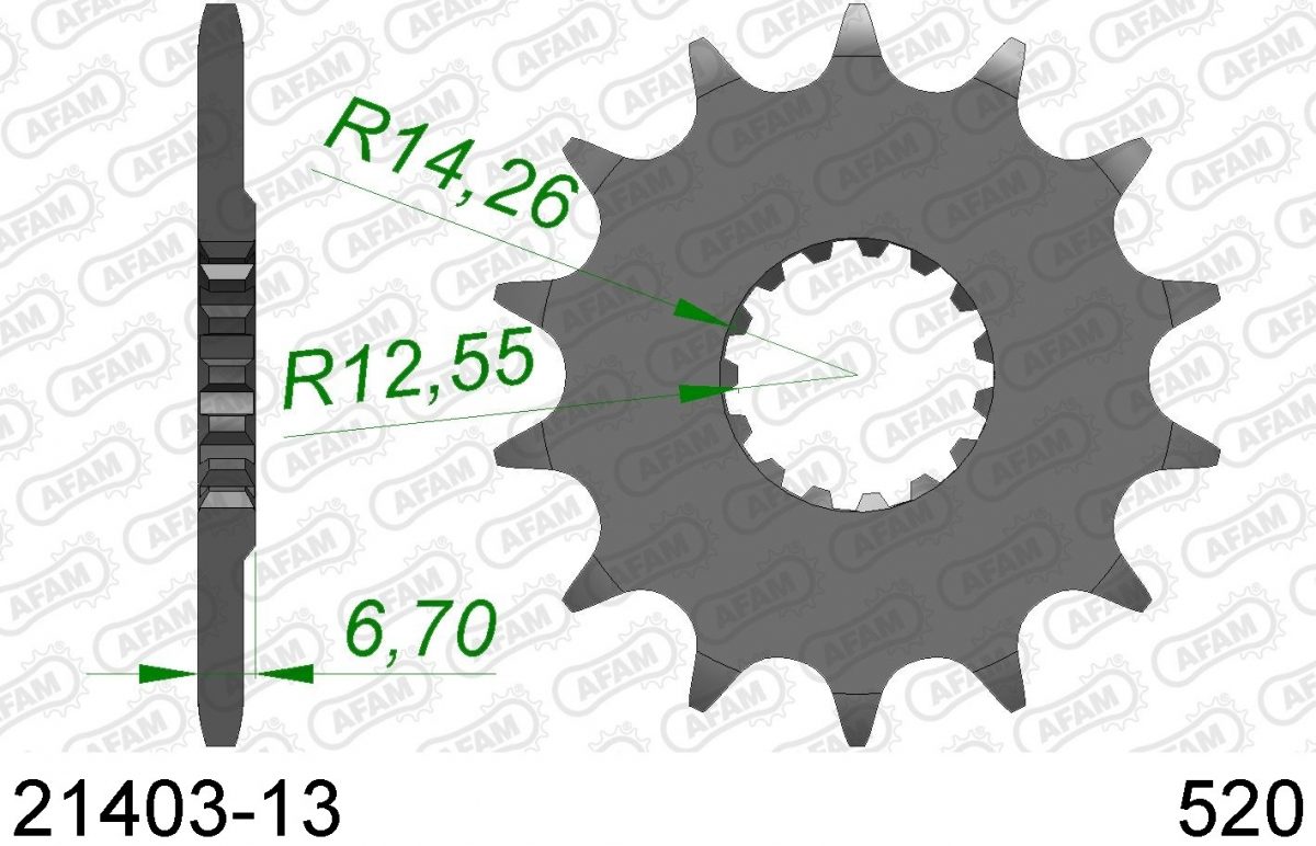 FRONT 13T, 520