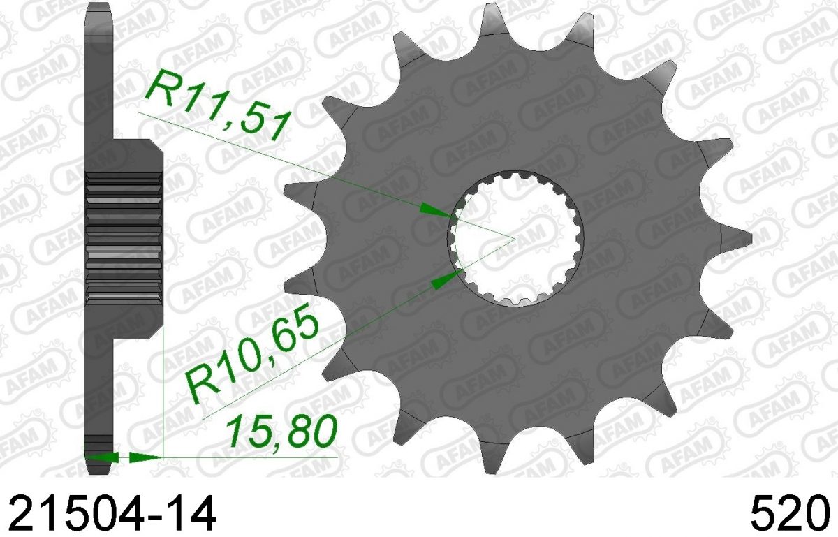 FRONT 14T, 520