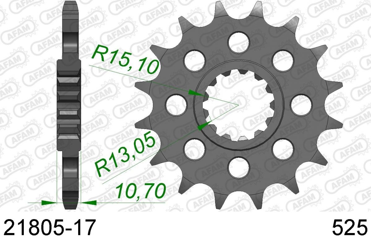 FRONT 17T, 525